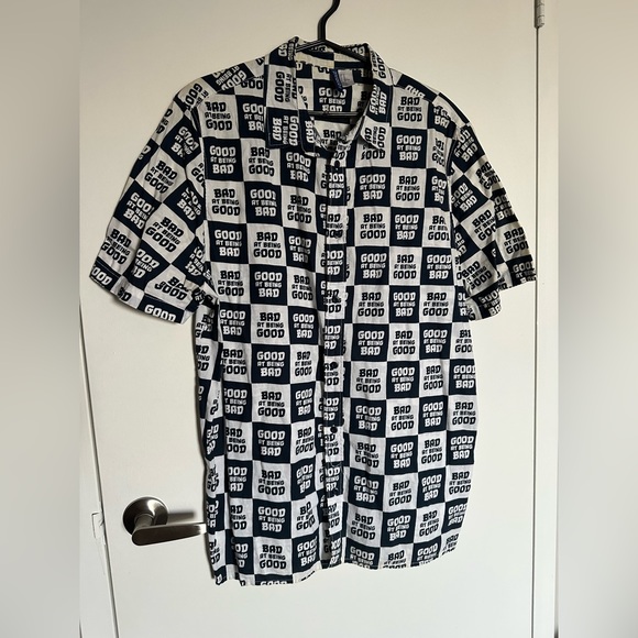 H&M Divided Good at Being Bad / Bad at Being Good Dress Shirt - Picture 1 of 4